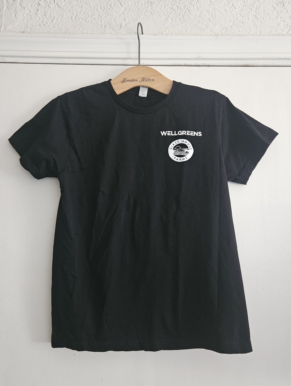 Glass House Farms Black Logo Short Sleeve Tee for Women Medium